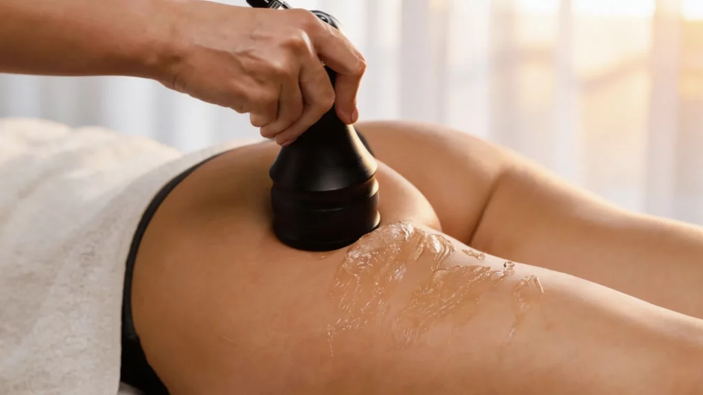 Drenaje postoperatorio con ultrasonido y presoterapia en clínica estética en Málaga para recuperación tras cirugía