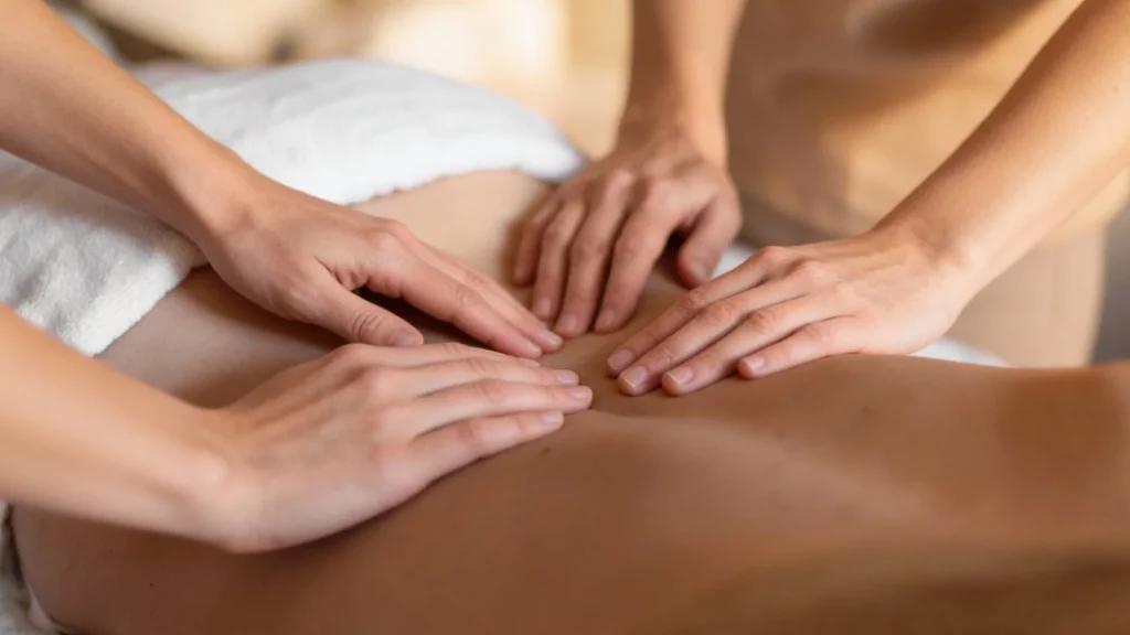 Masaje a cuatro manos en clínica estética en Málaga para una experiencia de relajación profunda