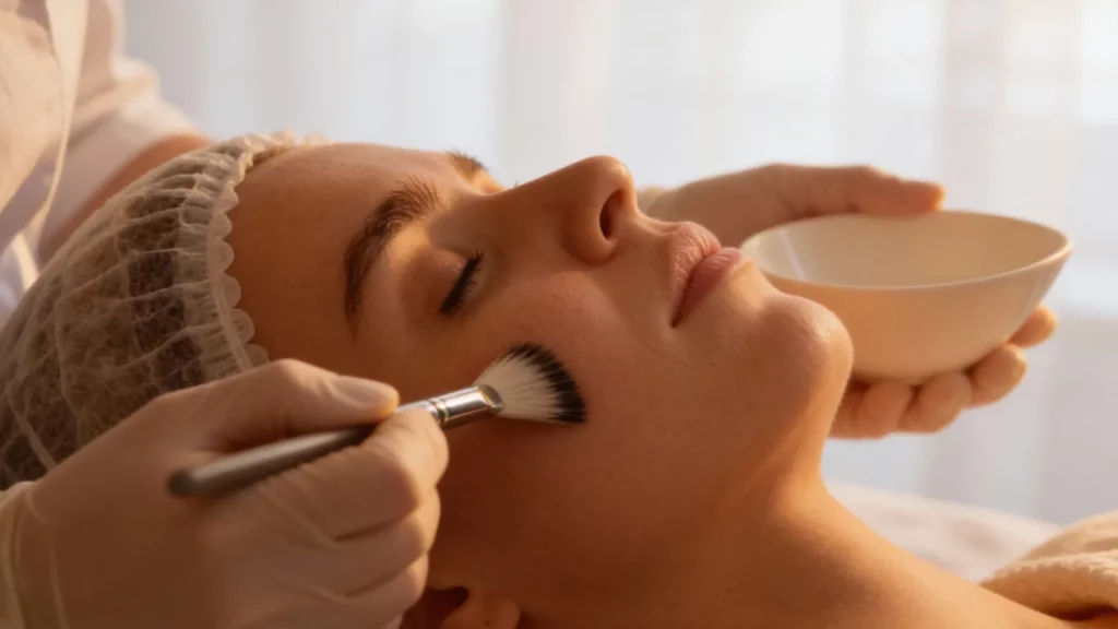 Peeling químico triácidos en clínica estética en Málaga para renovar la piel y mejorar su textura