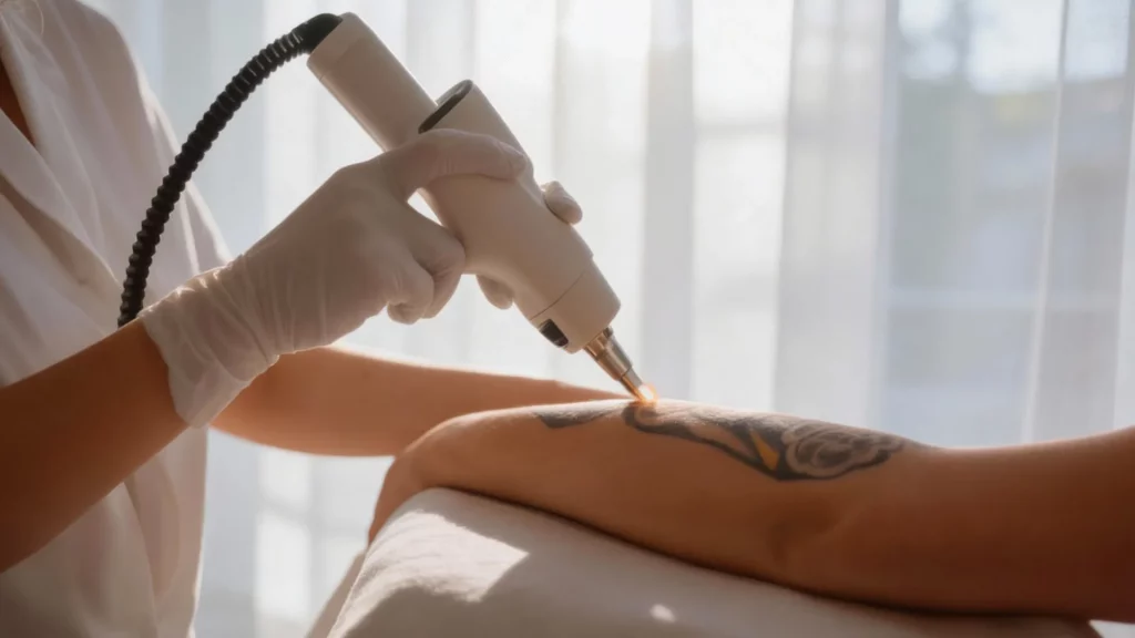 Eliminación de tatuajes con láser en clínica estética en Málaga de forma segura y progresiva